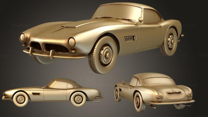 Автомобили и транспорт (BMW 507 купе 1959, CARS_0777) 3D модель для ЧПУ станка